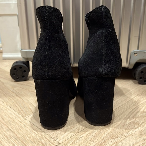 Steve Madden Suede Bootie Rookie Cut ankle boots Chunky Block Heels, 8.5M - Picture 4 of 8